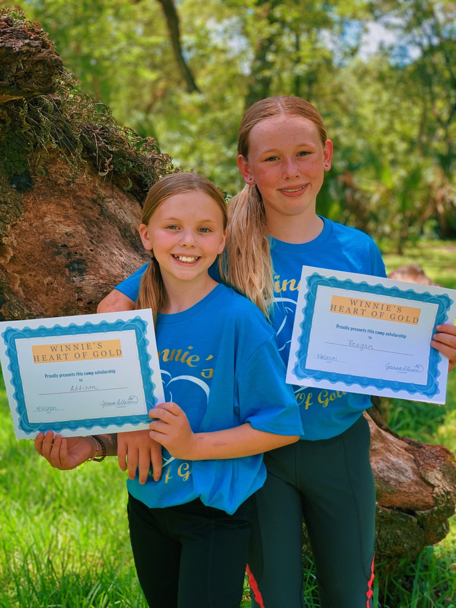 Winnie's Heart of Gold scholarship recipient
