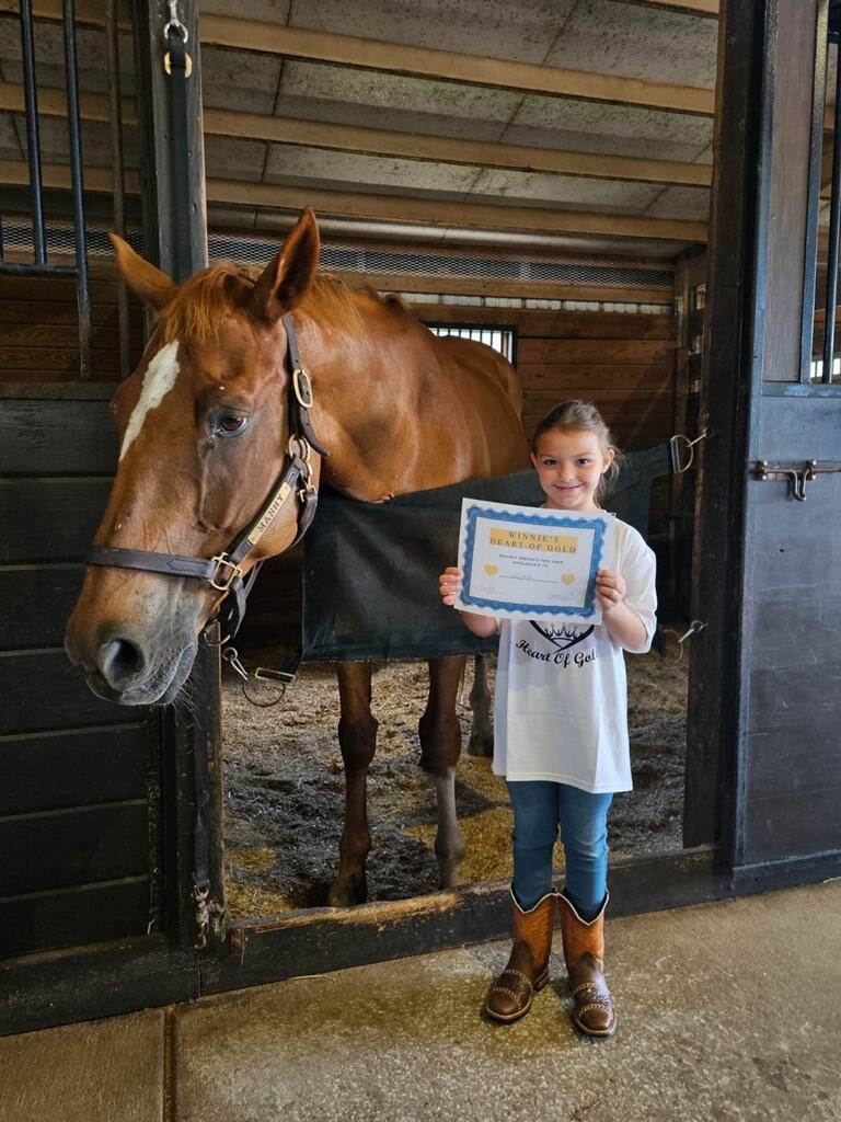 Winnie's Heart of Gold scholarship recipient