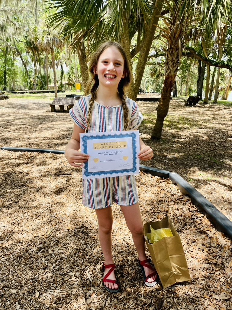 Winnie's Heart of Gold scholarship recipient