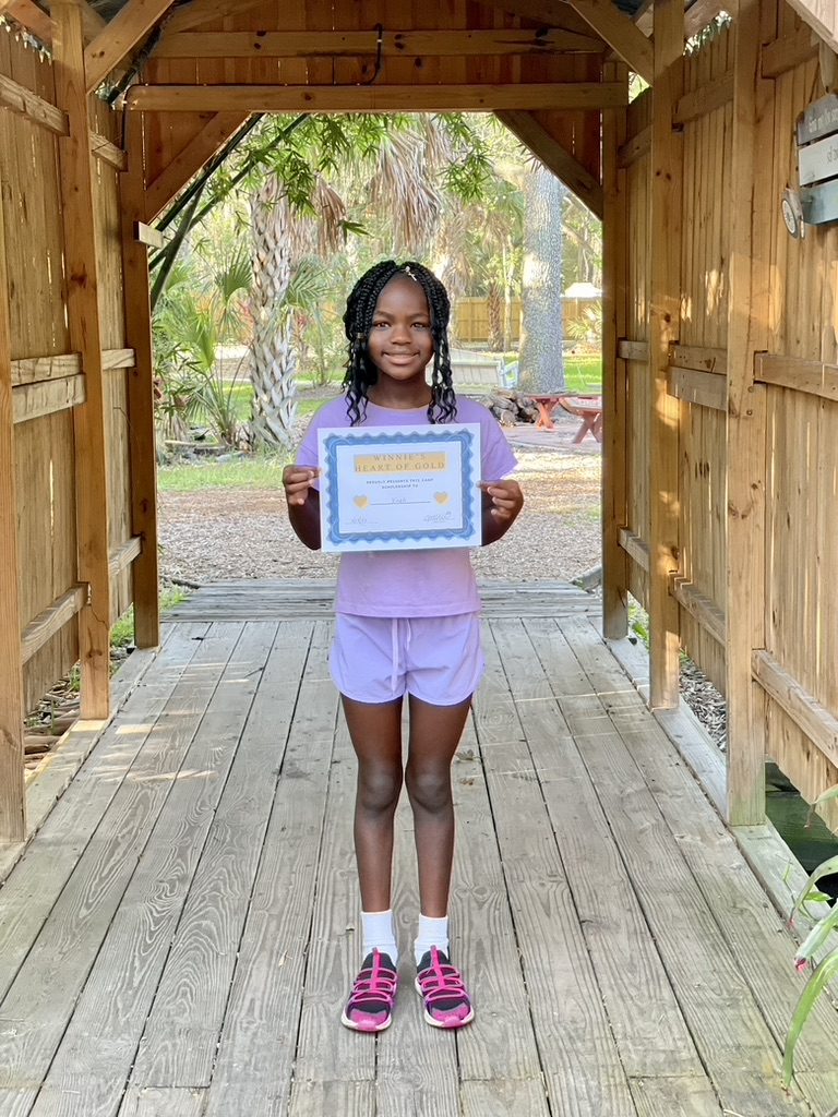 Winnie's Heart of Gold scholarship recipient
